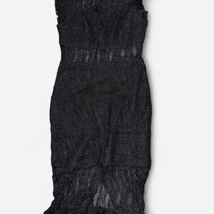 Elegant Black Lace Dress